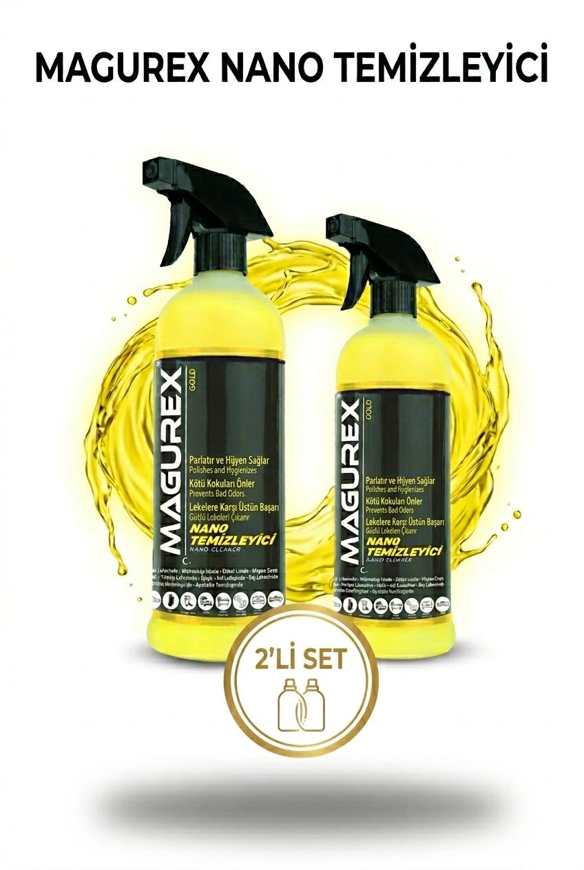 1 ALANA 1 BEDAVA  MAGUREX  NANO GENEL TEMİZLEYİCİ 2X 800 ML