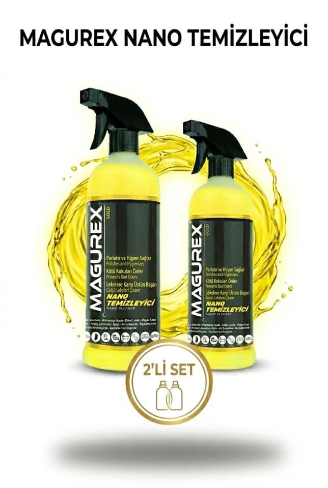 1 ALANA 1 BEDAVA  MAGUREX  NANO GENEL TEMİZLEYİCİ 2X 800 ML