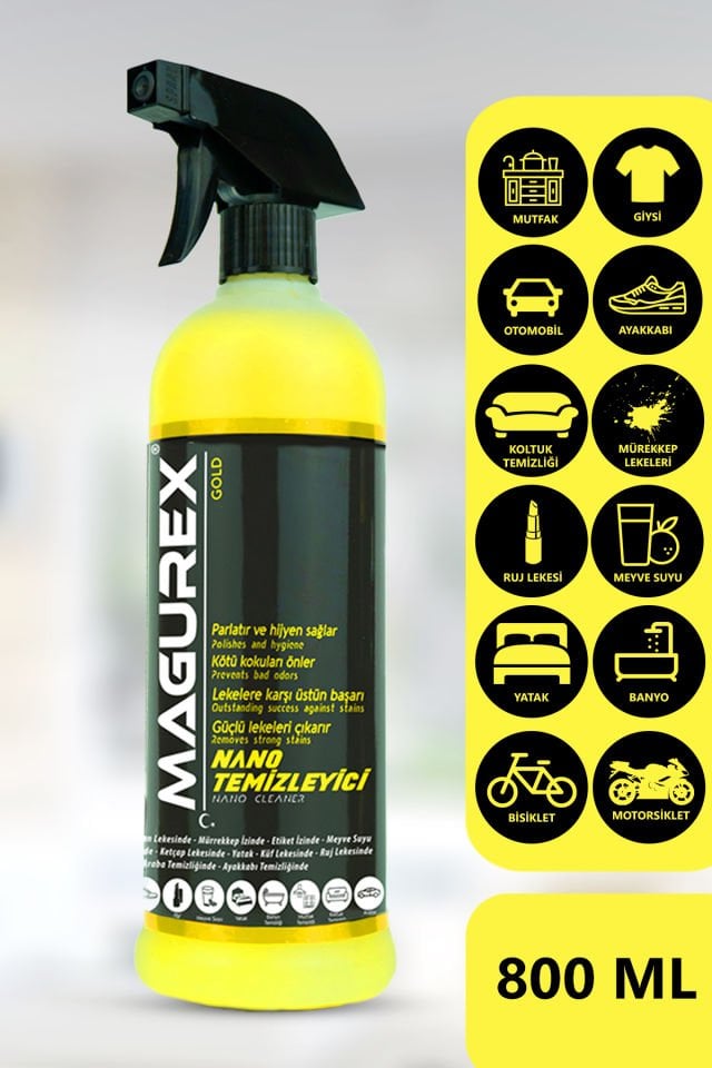 1 ALANA 1 BEDAVA  MAGUREX  NANO GENEL TEMİZLEYİCİ 2X 800 ML