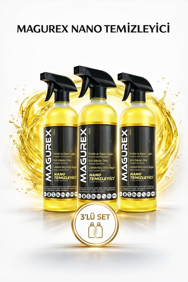 (Kampanya) 3 Şişe 800 ml Nano Temizleyici