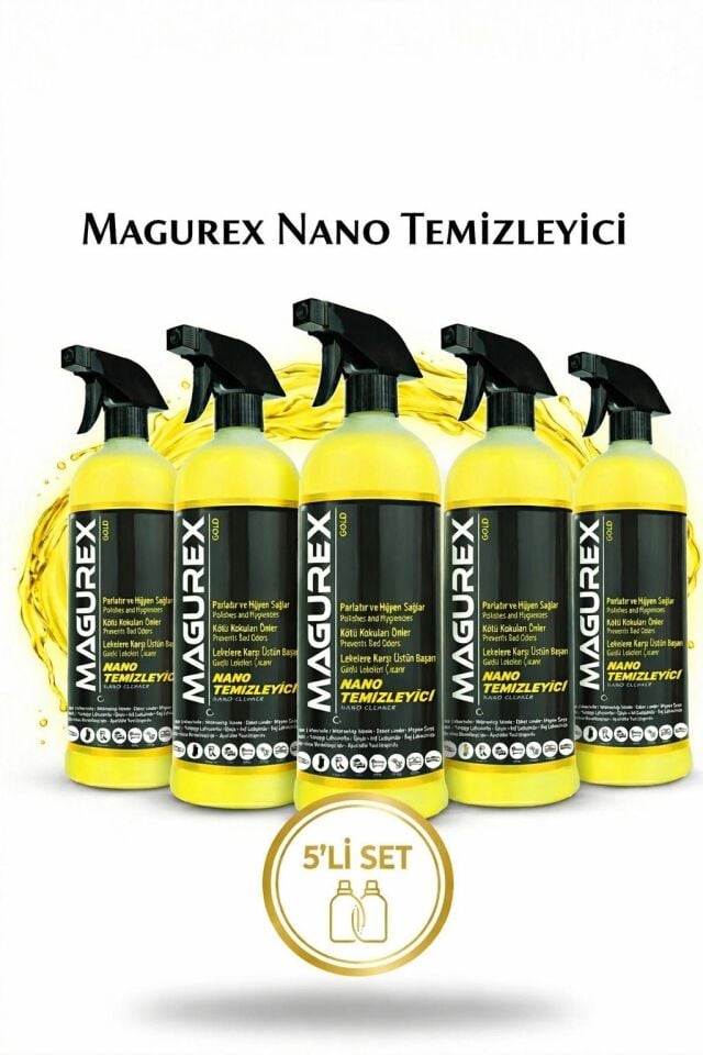 5 Şişe 800 ml Nano Temizleyici