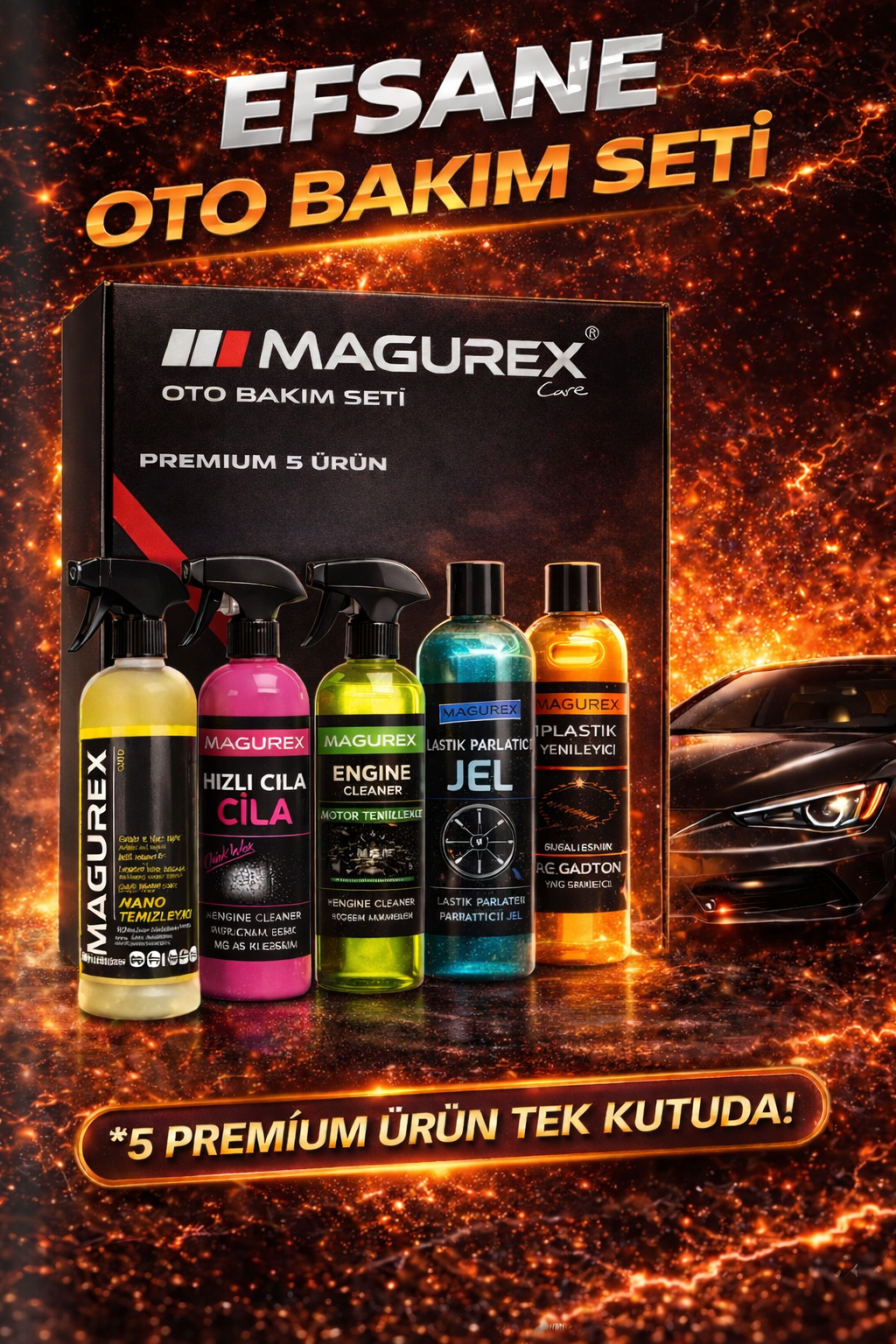 YENİ OTO BAKIM SETİ