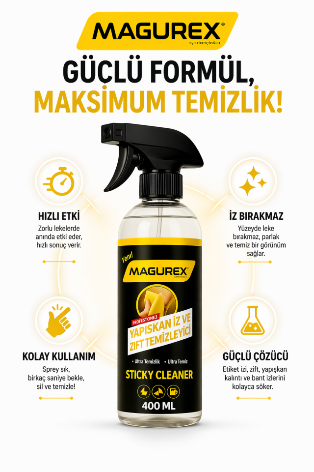 ETİKET  VE ZİFT TEMİZLEYİCİ 400 ML