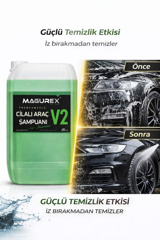 V2 ARAÇ ŞAMPUANI 20 L PH NÖTR 1/60 KONSANTRE