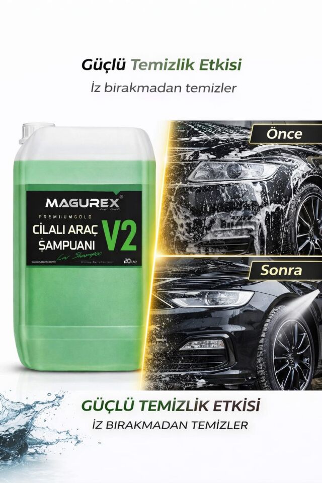 V2 ARAÇ ŞAMPUANI 20 L PH NÖTR 1/60 KONSANTRE