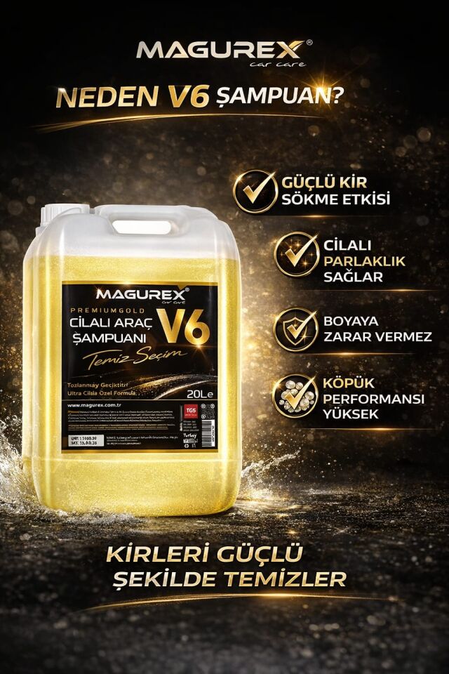V6 ARAÇ ŞAMPUANI 1/60 KONSANTRE