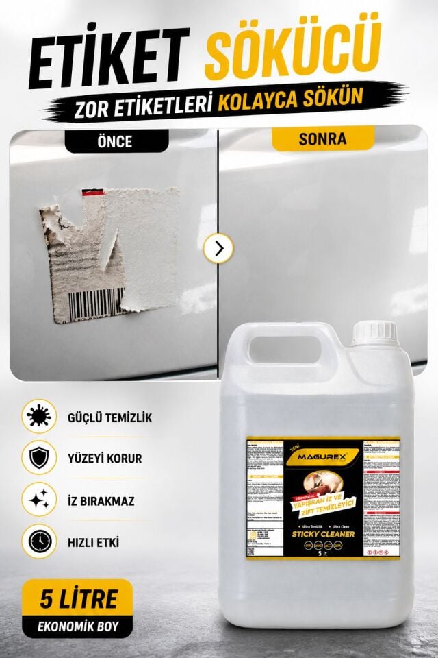 ETİKET VE ZİFT TEMİZLEYİCİ 5 LT