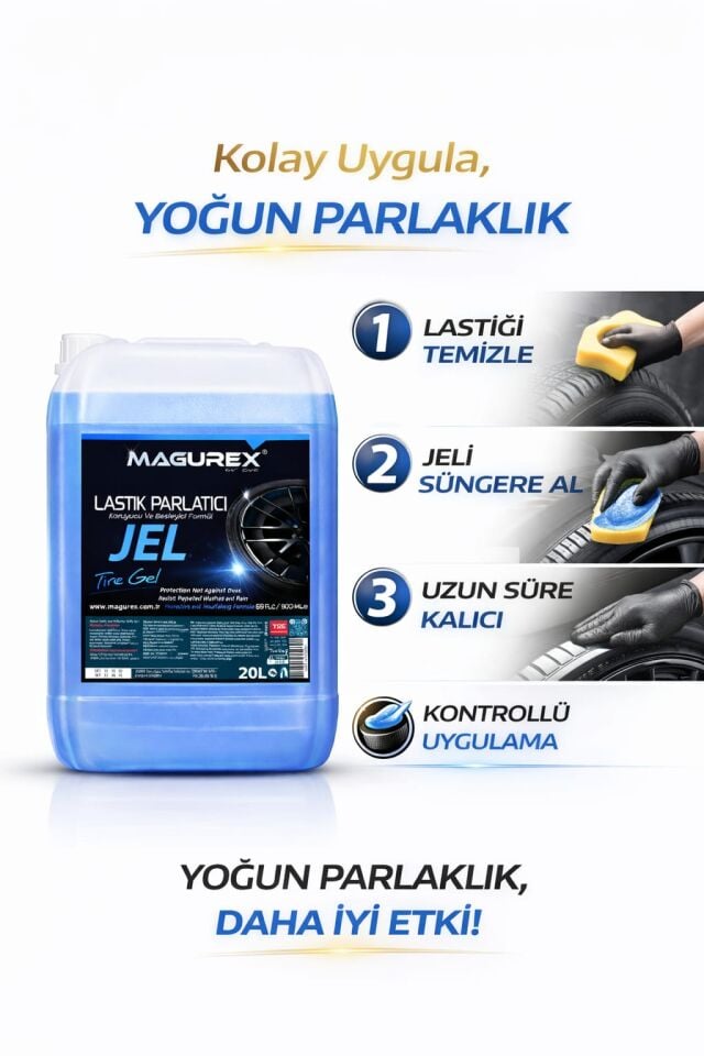 Lastik Parlatıcı Jel 20 LT
