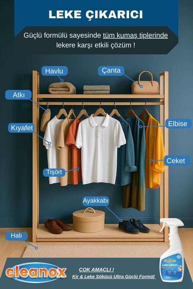 CLEANOX LEKE ÇIKARICI SPREY 2X750 ML