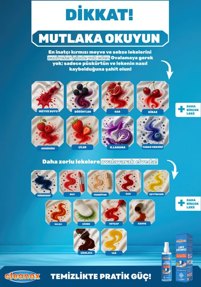CLEANOX LEKE ÇIKARICI SPREY 200 ML